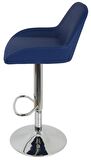 Bürocci Texas Bar Taburesi - Lacivert Deri - 9506S0103