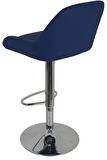 Bürocci Texas Bar Taburesi - Lacivert Deri - 9506S0103