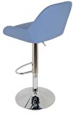 Bürocci Texas Bar Taburesi - Mavi Deri - 9506S0119