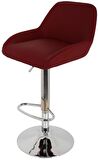 Bürocci Texas Bar Taburesi - Kahverengi Deri - 9506S0121