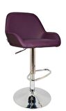 Bürocci Texas Bar Taburesi - Mor Deri - 9506S0124