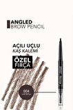 Flormar İki Uçlu Açılı Kaş Kalemi ve Kaş Fırçası (Koyu Kahve) - Angled Brow Pencil - 004 - 8690604572069