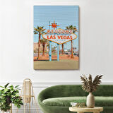 Las Vegas Nevada Ünlü Tabelası Duvar Tablosu-6294