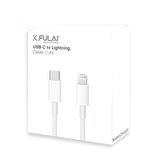 K.FULAI Lightning&Type-C+PD Kablo 1 M Beyaz Ch-U01