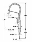 TEKA FO 997 SİYAH ARMATÜR 62997020FN