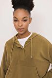 DeFactoFit Oversize Premium Kapüşonlu Sporcu Sweatshirt B1790AX23AUKH485