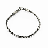 El İşçiliği Foxtail Tasarım 1000 Ayar Gümüş Kazaz Kadın Bileklik