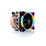 Snowman T6 CPU Soğutucu Fan Rainbow