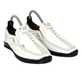 Catelli %100 Deri Ortopedik Erkek Yazlık Rahat Günlük Lazer Baskılı Çarık Ayakkabı Yeni Sezon 40-45