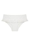 Beyaz Casey Mini Skirt Bikini Altı