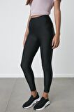Kadın Siyah Shiny Legging