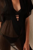 Siyah Basic Kaftan