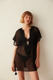 Siyah Basic Kaftan