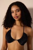 Basic Reverse Siyah V Bikini Üstü
