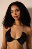Basic Reverse Siyah V Bikini Üstü