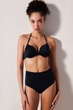 Push Up Destekli Siyah Bikini Üstü