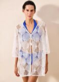 Penti Düz Beyaz Kadın Kimono PLCD8L0524IY