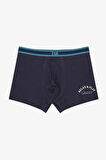 Slogan 3lü Çok Renkli Boxer