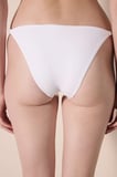 Flower Side Beyaz Bikini Altı