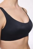 Siyah Bra Sabit Kaplı Bikini Üstü