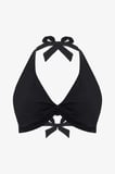 Siyah New Üçgen Twist Bikini Üstü