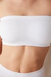 Nu Basic Strapless Optik Beyaz Sütyen