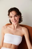 Nu Basic Strapless Optik Beyaz Sütyen