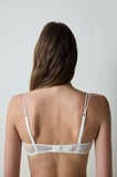 Glam Broderie Ekru Sütyen