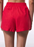Penti Lastikli Bel Normal Kırmızı Kadın Şort PLODI80025IY