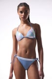 Sequin, Pullu Mavi Bikini Altı