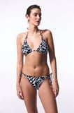 Tint Zebra Desenli Üçgen Bikini Üstü