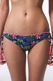 Çiçekli Ciele Yüzük Detaylı Bikini Altı