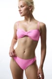 Açık Pembe Bia Straplez Knot Bikini Üstü