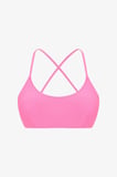 Pembe Düz Çıkarılabilir Kaplı Bikini Üstü