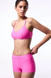 Pembe Pale Boxer Bikini Altı