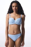 Renkli Nomi Lotus Geometrik Desenli Bikini Üstü