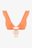 Turuncu Mango Deep Frill Bikini Üstü