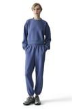 Mavi İpeksi Dokunuş Silky Touch Kontrast Detaylı Bisiklet Yaka Sweatshirt