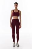 Bordo Wonder Yüksek Destek Crossline Spor Sütyeni