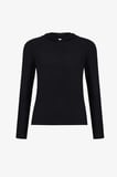 Siyah Uzun Kollu Kapüşonlu Modal Sweatshirt