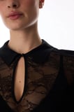 Siyah Lace Tişört
