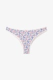 Renkli Lilac Princess 3'lü Pamuklu Brazilian Külot