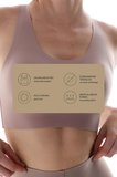 #İzbırakmaz Bej Stretch360 Orta Destek Çıkarılabilir Pedli Zero Feel Spor Sütyeni