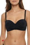 Siyah Lotus Straplez Bikini Üstü