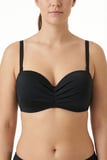 Siyah Lotus Straplez Bikini Üstü