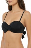 Siyah Straplez Cup Bikini Üstü