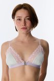 Su Yeşili Micro Lace Dantel Üçgen Sütyen