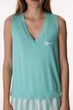 Mint Yeşili Hailey Atlet Pijama Üstü