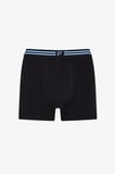 Erkek Renkli Solid Black Çoklu Boxer
