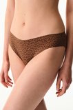 Kahverengi Leoparlı Slip Külot
